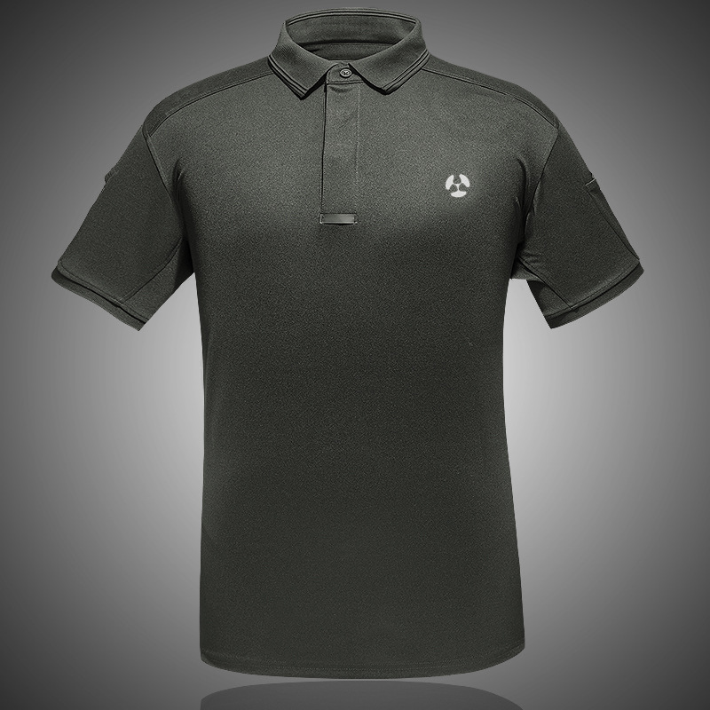 Mode Extérieur Polo à col Montant à Séchage Rapide pour Hommes – T-shirt de Sport Anti-transpiration et Entraînement Tactique - modeexterieur