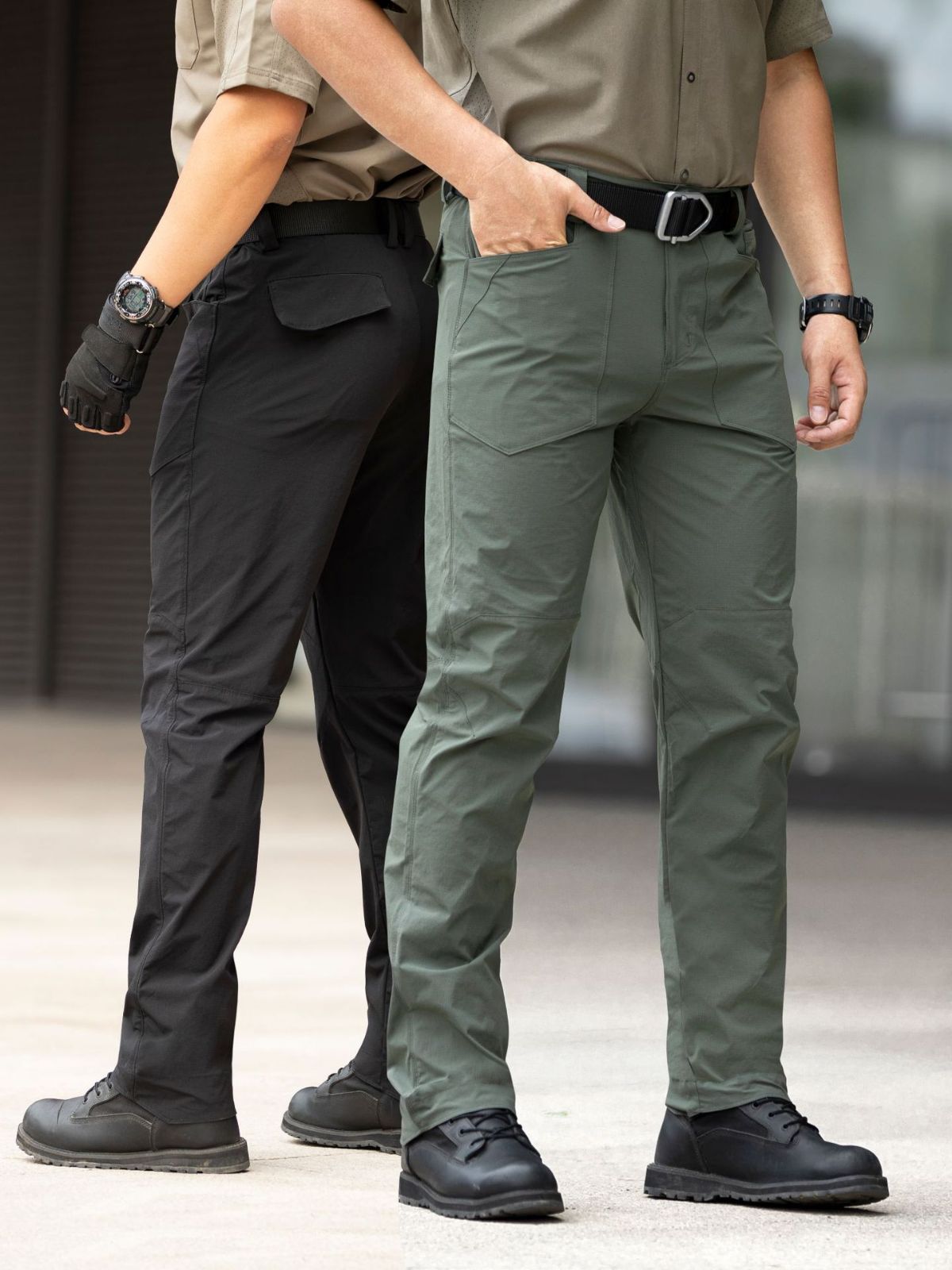 Pantalon tactique d'été pour homme, extensible, séchage rapide, pantalon militaire Flexible pour le travail - modeexterieur